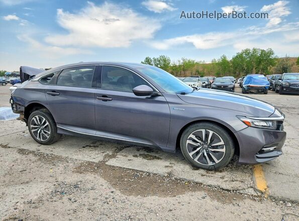1HGCV3F43KA018016 2019 HONDA ACCORD Gray Front right