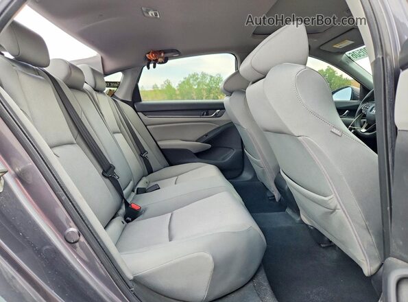1HGCV3F43KA018016 2019 HONDA ACCORD Gray Rear seats view