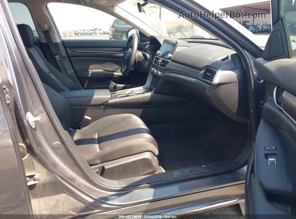 1HGCV3F43KA020560 2019 HONDA ACCORD Gray Սալոնի դիմացի տեսք