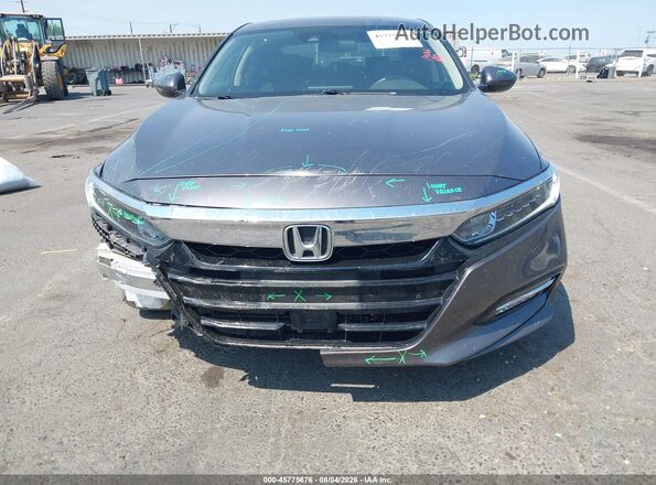 1HGCV3F43KA020560 2019 HONDA ACCORD Gray Սալոնի հետևի տեսք