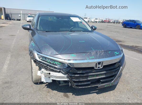 1HGCV3F43KA020560 2019 HONDA ACCORD Gray Դիմացի տեսք