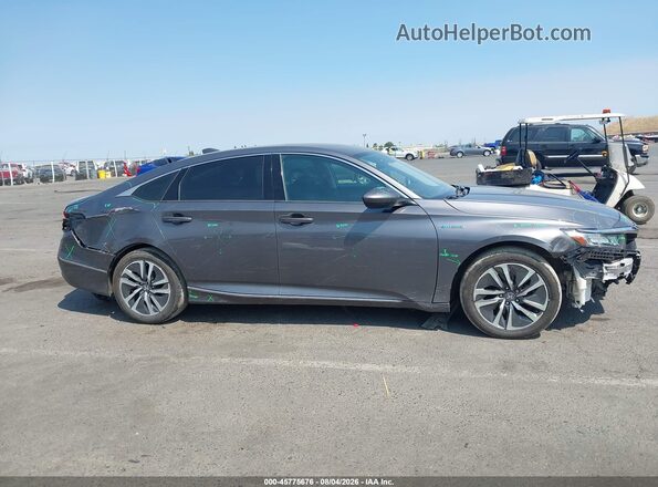 1HGCV3F43KA020560 2019 HONDA ACCORD Gray Սալոնի 360 աստիճան տեսք