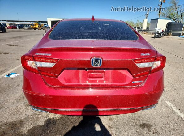 1HGCV3F43MA008105 2021 HONDA ACCORD Red Vista trasera