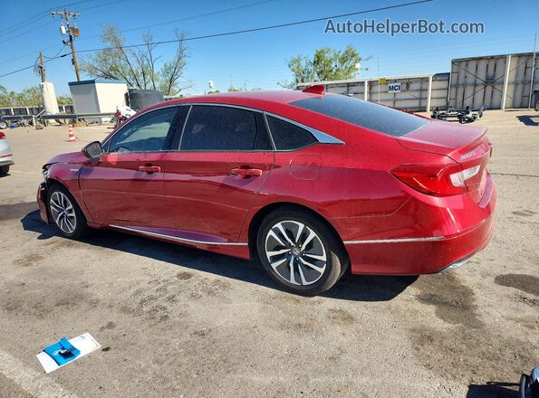 1HGCV3F43MA008105 2021 HONDA ACCORD Red Trasero izquierdo