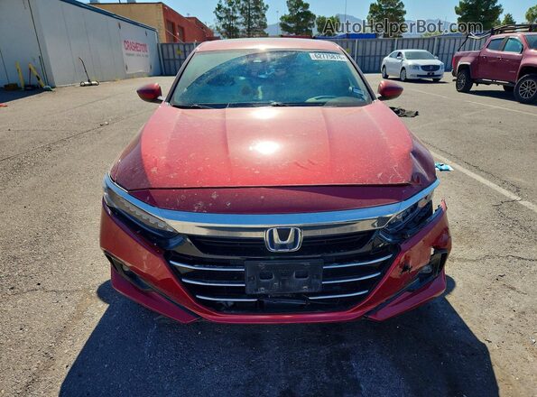 1HGCV3F43MA008105 2021 HONDA ACCORD Red Vista frontal