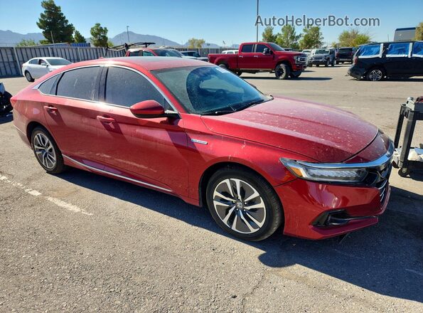 1HGCV3F43MA008105 2021 HONDA ACCORD Red Delantero derecho