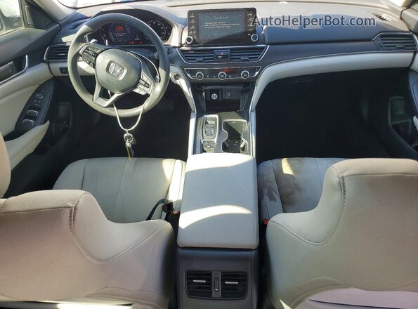 1HGCV3F44LA006474 2020 HONDA ACCORD Белый Вид панели приборов