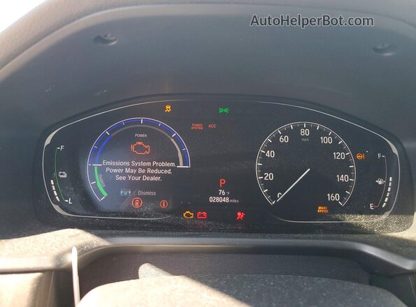 1HGCV3F44LA006474 2020 HONDA ACCORD Белый Вид щитка приборов