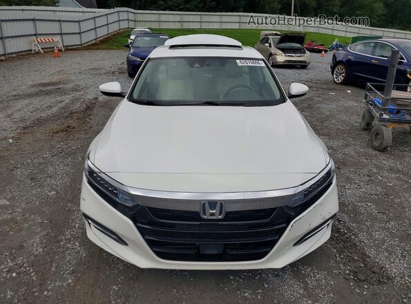 1HGCV3F45KA012573 2019 HONDA ACCORD White Вид спереду