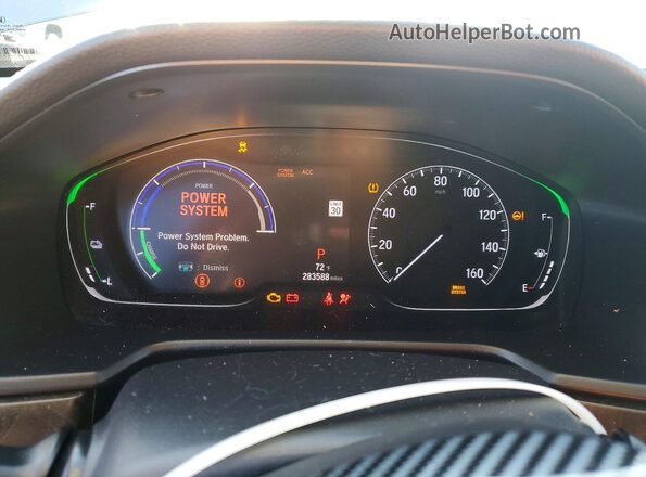 1HGCV3F47JA011407 2018 HONDA ACCORD Gray Vista del cuadro de instrumentos