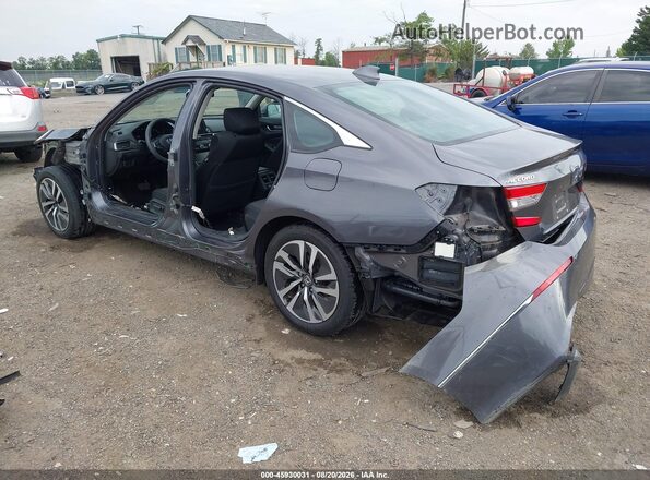 1HGCV3F47MA004039 2021 HONDA ACCORD Gray Trasero izquierdo