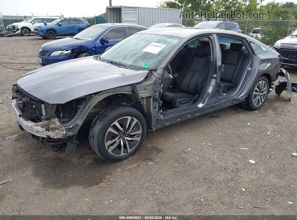 1HGCV3F47MA004039 2021 HONDA ACCORD Gray Vista tres cuartos delantera izquierda