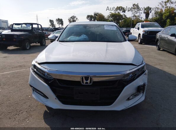 1HGCV3F49KA003018 2019 HONDA ACCORD White Vista del cuadro de instrumentos