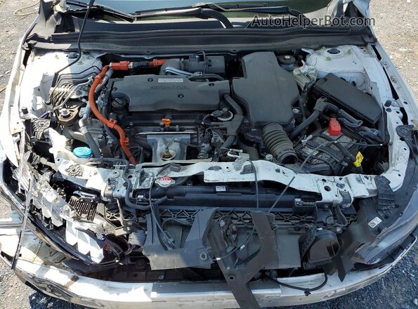 1HGCV3F49MA003894 2021 HONDA ACCORD Белый Вид задней части салона