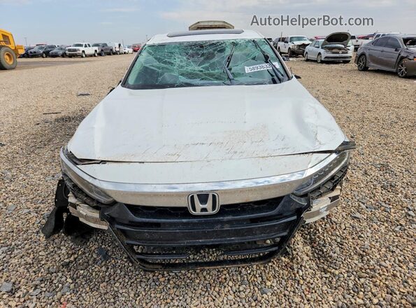 1HGCV3F4XKA013945 2019 HONDA ACCORD Белый Вид спереди