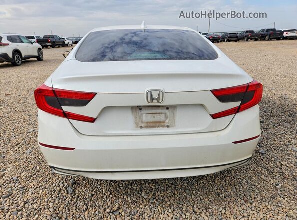 1HGCV3F4XKA013945 2019 HONDA ACCORD Белый Вид сзади
