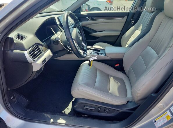 1HGCV3F50LA001331 2020 HONDA ACCORD Серебряный Вид салона спереди