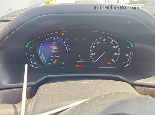 1HGCV3F50LA001331 2020 HONDA ACCORD Серебряный Вид щитка приборов