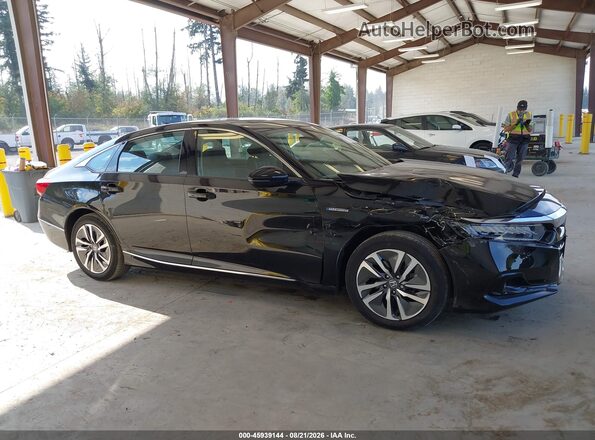 1HGCV3F50MA005347 2021 HONDA ACCORD Черный Вид задней части салона