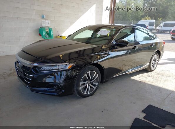 1HGCV3F50MA005347 2021 HONDA ACCORD Черный Передняя левая четверть