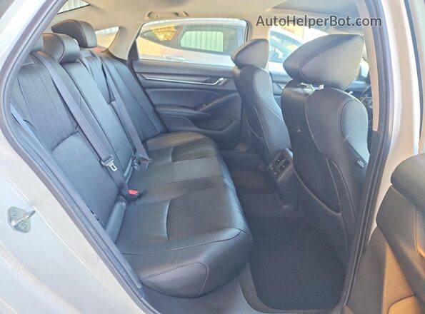 1HGCV3F50MA016848 2021 HONDA ACCORD White უკანა სავარძლების ხედი