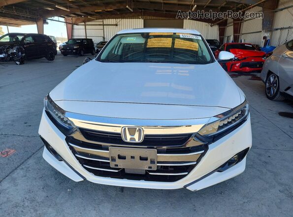 1HGCV3F50MA016848 2021 HONDA ACCORD White წინა ხედი