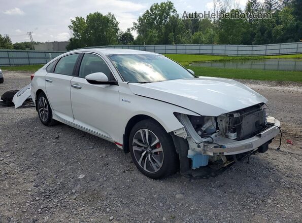 1HGCV3F51JA009581 2018 HONDA ACCORD Белый Передняя правая четверть