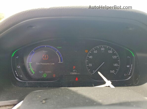 1HGCV3F51JA009581 2018 HONDA ACCORD Белый Вид щитка приборов
