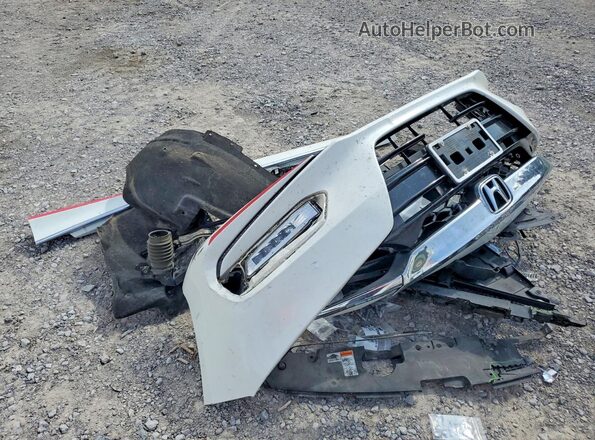 1HGCV3F51JA009581 2018 HONDA ACCORD Белый Вид подкапотного пространства