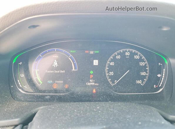 1HGCV3F51KA016354 2019 HONDA ACCORD Gray Սարքավորումների վահանակի տեսք