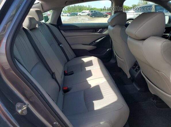 1HGCV3F51KA016354 2019 HONDA ACCORD Gray Հետևի նստատեղերի տեսք