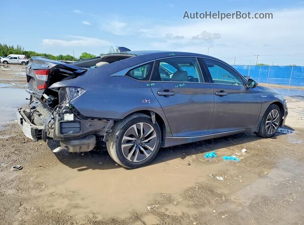 1HGCV3F51KA016354 2019 HONDA ACCORD Gray Հետևի աջ