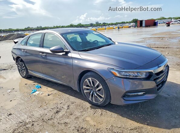 1HGCV3F51KA016354 2019 HONDA ACCORD Gray Առջևի աջ