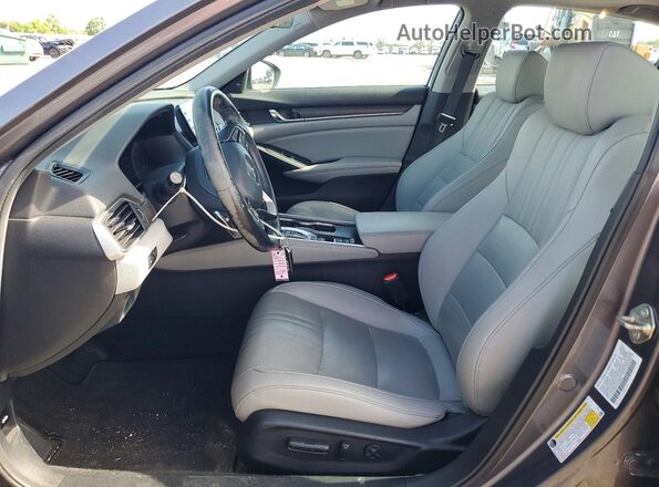 1HGCV3F51KA016354 2019 HONDA ACCORD Gray Սալոնի դիմացի տեսք