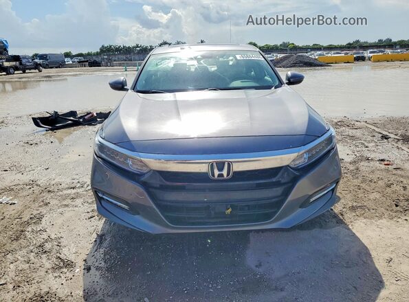 1HGCV3F51KA016354 2019 HONDA ACCORD Gray Դիմացի տեսք
