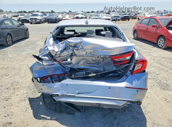 1HGCV3F51MA019645 2021 HONDA ACCORD Silver Rear view