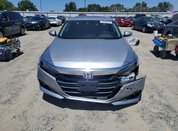 1HGCV3F51MA019645 2021 HONDA ACCORD Silver Front view