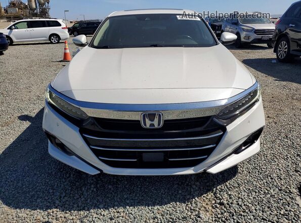 1HGCV3F52MA021081 2021 HONDA ACCORD White Widok z przodu
