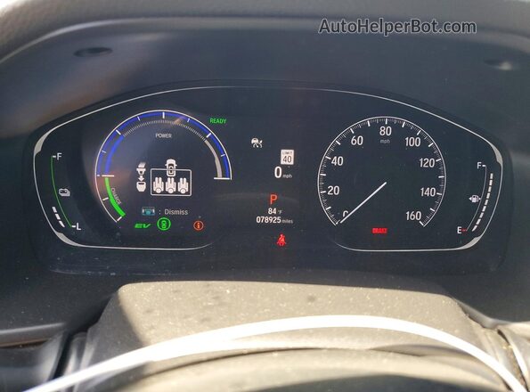 1HGCV3F52MA021081 2021 HONDA ACCORD White Widok zestawu wskaźników