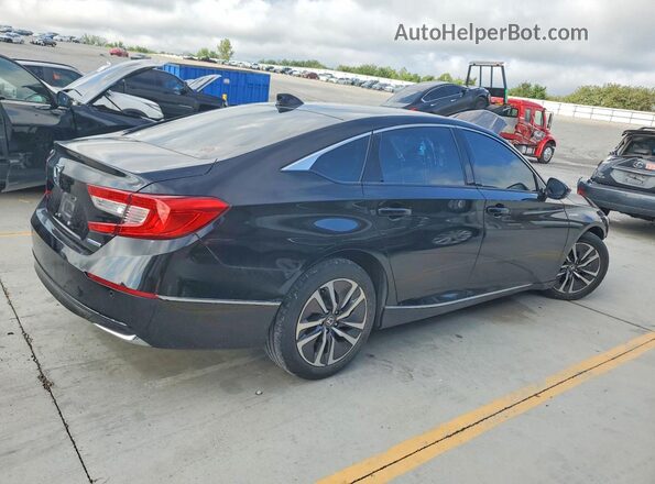 1HGCV3F53MA008405 2021 HONDA ACCORD Черный Задняя правая четверть
