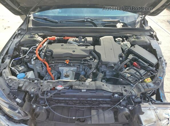 1HGCV3F53MA008405 2021 HONDA ACCORD Черный Вид задней части салона
