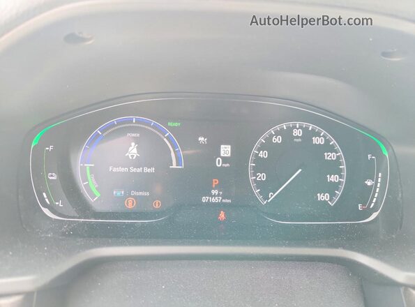 1HGCV3F53MA015287 2021 HONDA ACCORD White ხელსაწყოთა პანელის ხედი