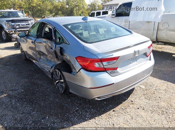 1HGCV3F54JA003886 2018 HONDA ACCORD Silver Задня ліва чверть