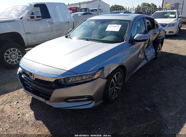 1HGCV3F54JA003886 2018 HONDA ACCORD Silver Передня ліва чверть