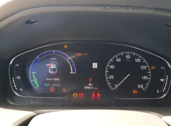 1HGCV3F54JA003905 2018 HONDA ACCORD Silver Սարքավորումների վահանակի տեսք