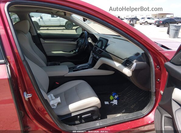 1HGCV3F54MA008171 2021 HONDA ACCORD Red Вид салону спереду