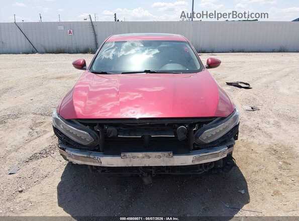 1HGCV3F54MA008171 2021 HONDA ACCORD Red Вид задньої частини салону