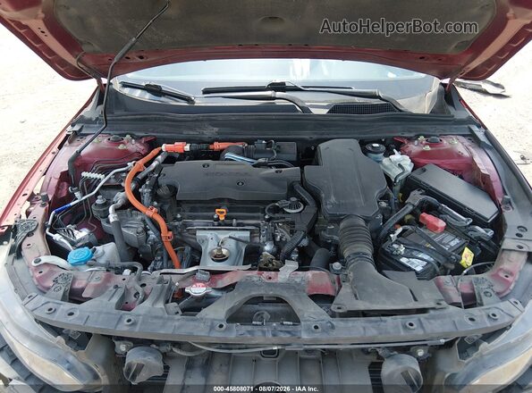 1HGCV3F54MA008171 2021 HONDA ACCORD Red Вид ззаду
