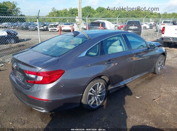 1HGCV3F55KA011576 2019 HONDA ACCORD Gray Trasero derecho