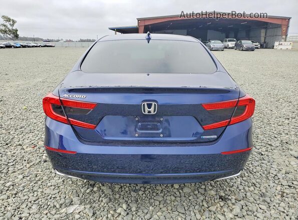 1HGCV3F55LA000451 2020 HONDA ACCORD Синий Вид сзади